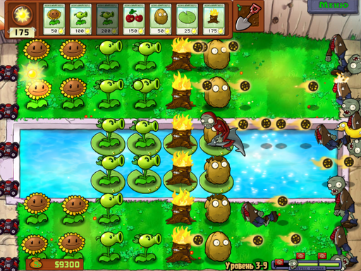 Plants vs. Zombies - Внимание!  На старт!  САЖАЙ!